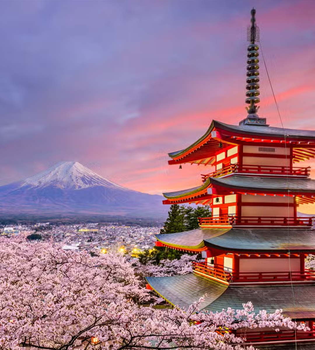 Excursión-al-monte-Fuji,-lago-Kawaguchi-y-la-pagoda-Chureito